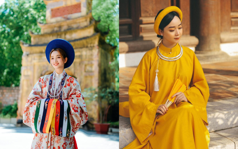Vietnamese costumes for rent in Thang Long Imperial Citadel