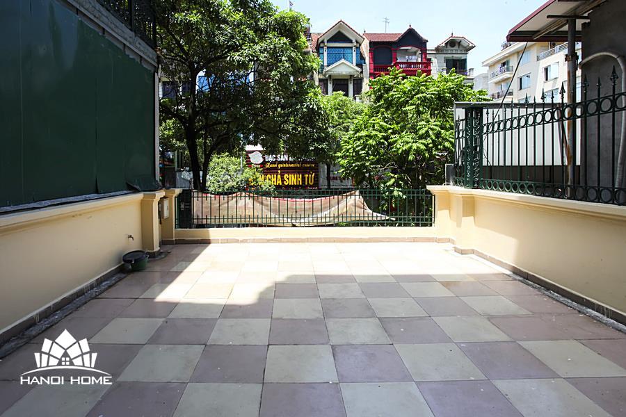 Townhouse for rent at Trung Hoa, Cau Giay Dist., large terrace