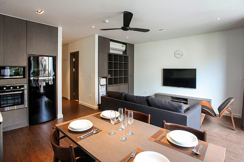 Brand new and lovely 2 bedroom apartment for rent in Xuan Dieu street