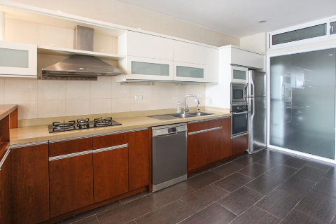 Spacious 3 bedroom apartment with beautiful lake view balcony at Quang An str