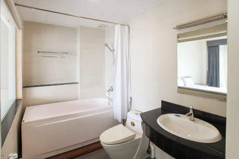 Spacious 3 bedroom apartment with beautiful lake view balcony at Quang An str