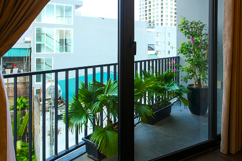Open view 2 bedrooms apartment for rent at Tay Ho St.