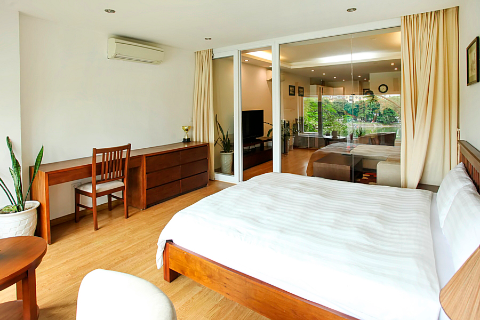 Lovely 1 bedroom apartment at Pham Huy Thong St., close lake view