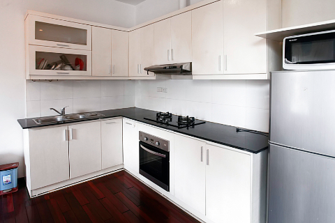 Reasonable price 2 bedroom apartment for rent in Truc Bach area, chill balcony