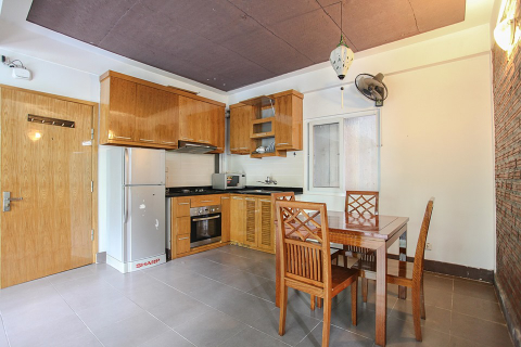 Nice design 1 bedroom apartment at Unit 202, No 8, alley 6 Tay Ho St, with balcony and good price