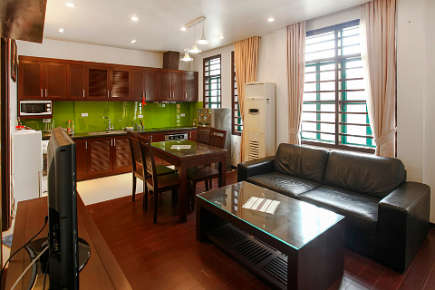 Furnished 2 bedroom apartment at Vu Thanh, Giang Vo St., broad terrace