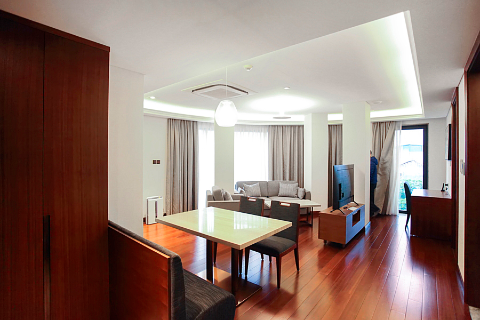 Lake view 1 bedroom apartment at Truc Bach St., super bright