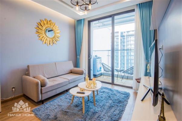 High class one-bedroom apartment for rent on Metropolis Lieu Giai