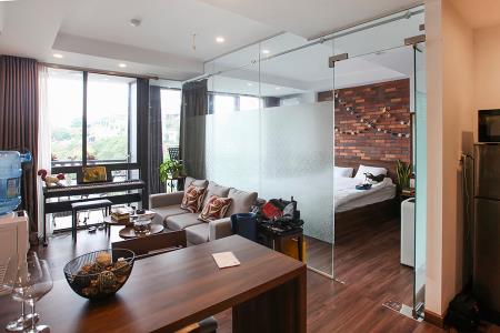 Nice 1 bedroom apartment in Yen Phu Village with balcony overlooking Westlake