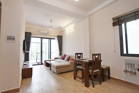 Single bedroom apartment with a nice open view balcony for rent in Ba Dinh dist.