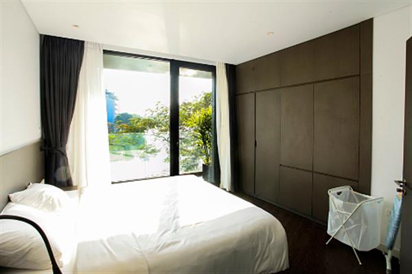 Super nice view 1 bedroom apartment at Truc Bach, lake view with long balcony