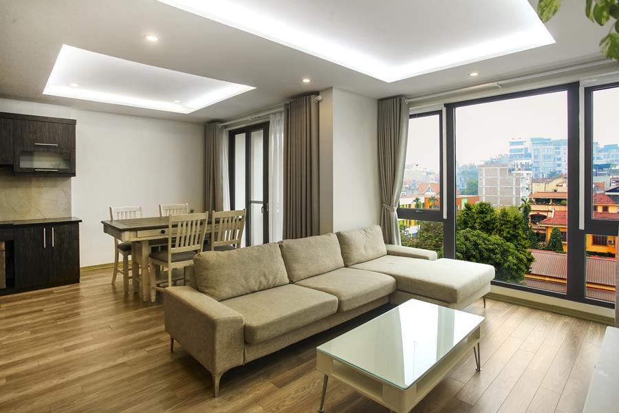 Open view 3 bedroom apartment on To Ngoc Van St., with balcony