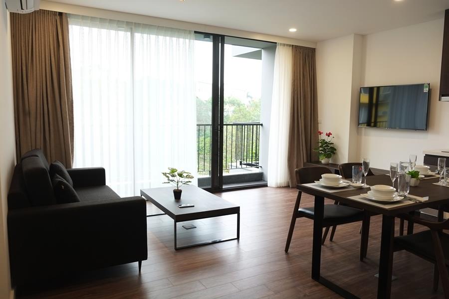 Quiet & safe 1 bedroom apartment on To Ngoc Van St., nice balcony