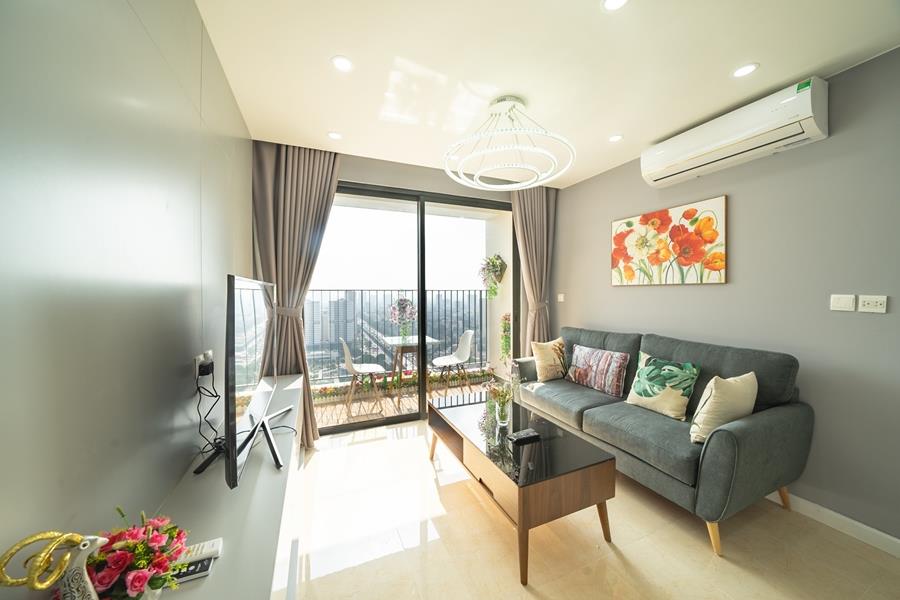 Lovely 2 bedroom apartment at Vinhomes D'Capitale Tran Duy Hung, nice balcony