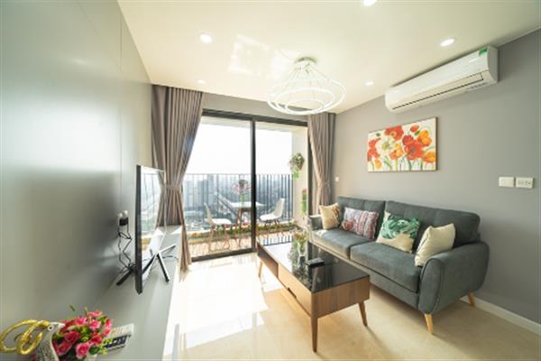 Lovely 2 bedroom apartment at Vinhomes D'Capitale Tran Duy Hung, nice balcony