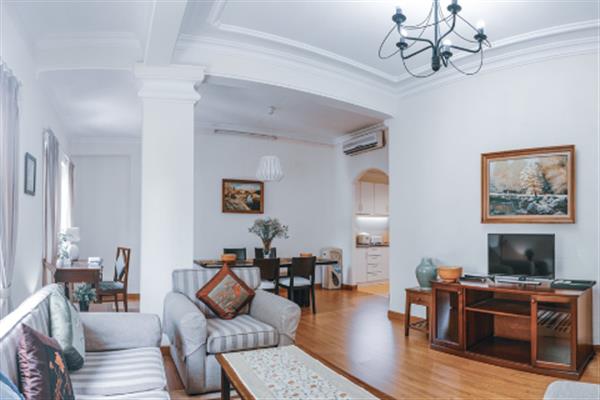 Classic style 2 bedroom apartment at Han Thuyen, nice balcony&view