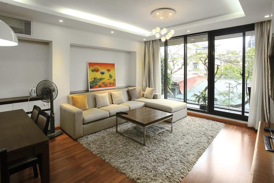 Modern 2 bedroom apartment on Lac Chinh St., long balcony
