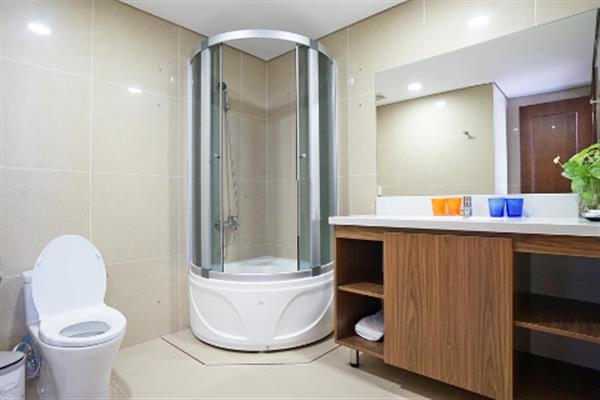 Good price and beautiful 2 bedrooms apartment is located in Times City, Hai Ba Trung District.