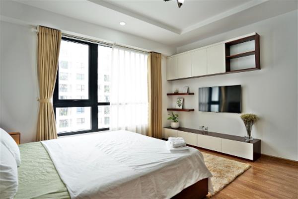 Good price and beautiful 2 bedrooms apartment is located in Times City, Hai Ba Trung District.