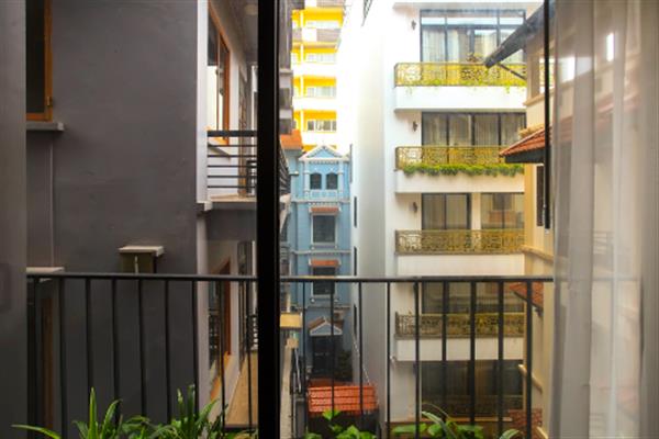 Simple designed 2 bedroom apartment on To Ngoc Van St., nice balcony