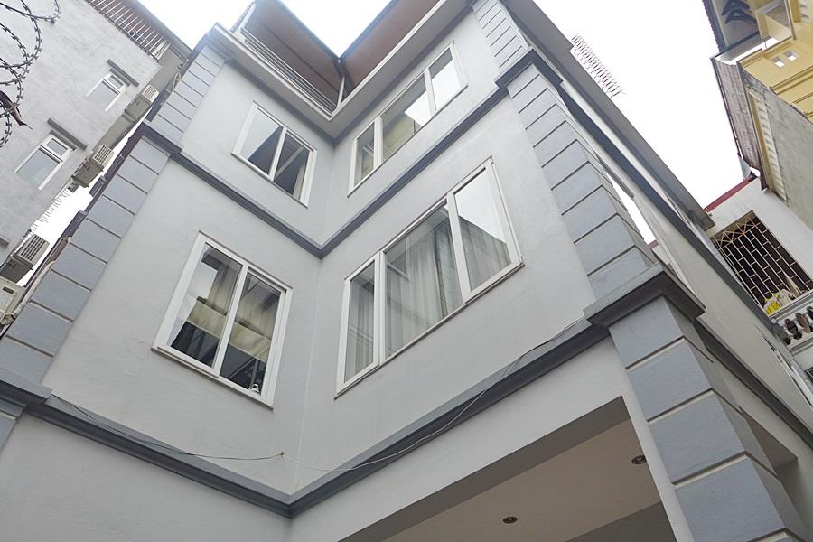 Charming 04-bedroom house with courtyard & rooftop terrace in To Ngoc Van Tay Ho for rent.