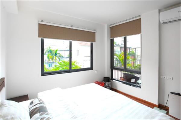 Open view 02 bedroom serviced apartment on Dang Thai Mai Tay Ho, balcony