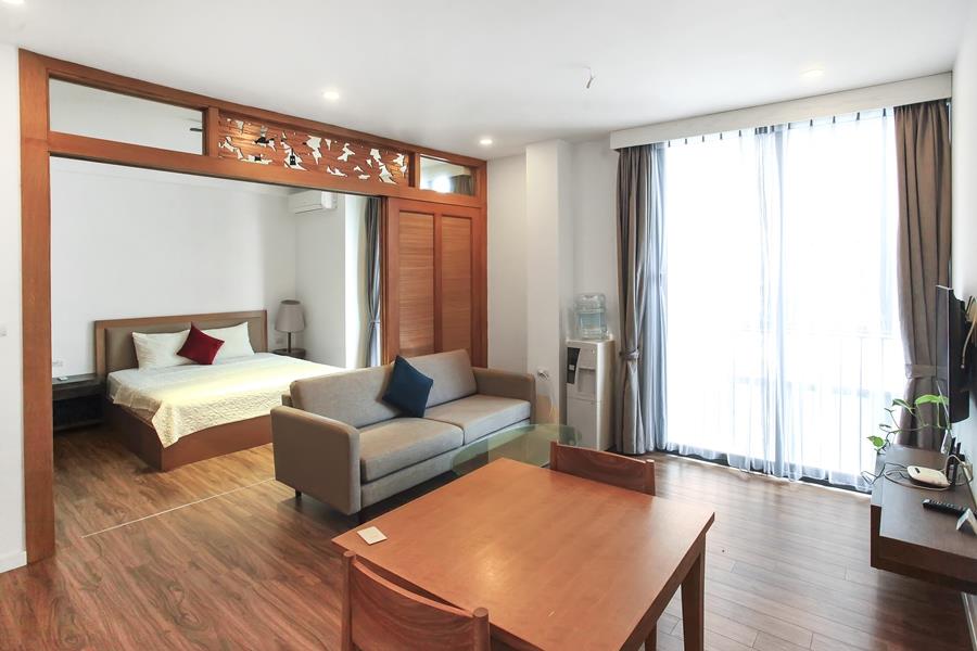 Lovely style 01 bedroom apartment for rent in Dao Tan St, near Lotte Tower.