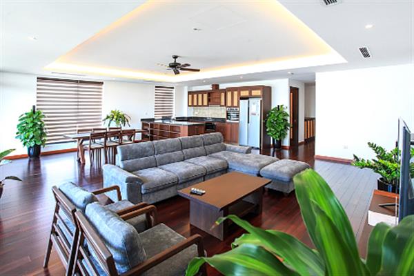 Brand new & Panoramic Westlake view 03 bedroom apartment for rent in Tu Hoa