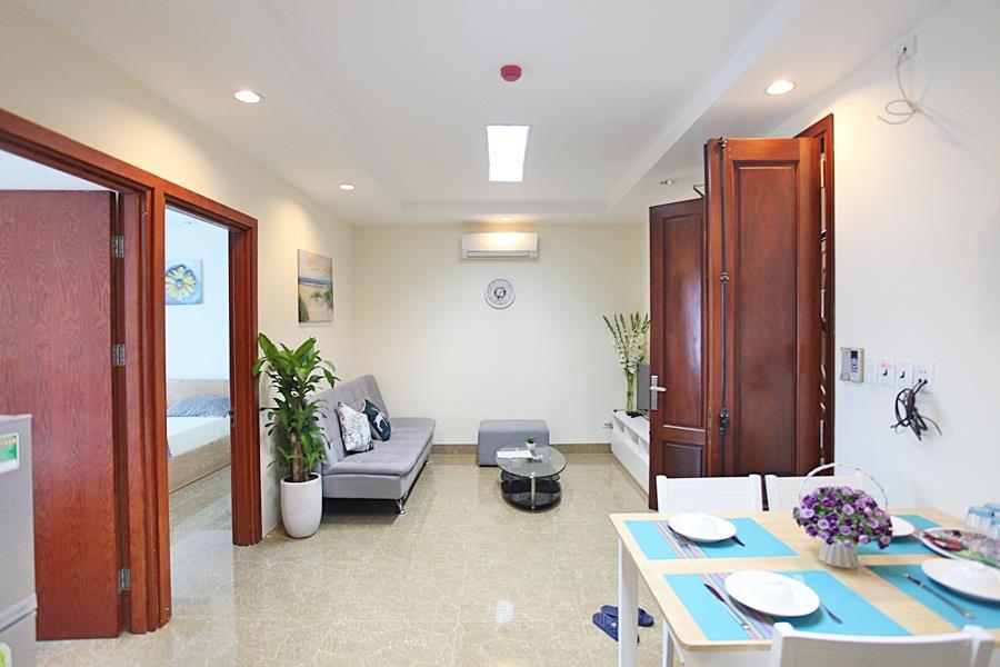 Lovely and bright 02 bedroom apartment for rent in Ba Dinh dist.