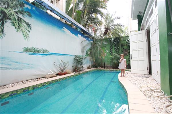 Spacious 4 bedroom house for rent in Ciputra, garden & swimming pool