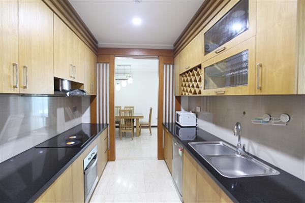 Spacious 3 bedroom apartment for rent in Ciputra, balcony