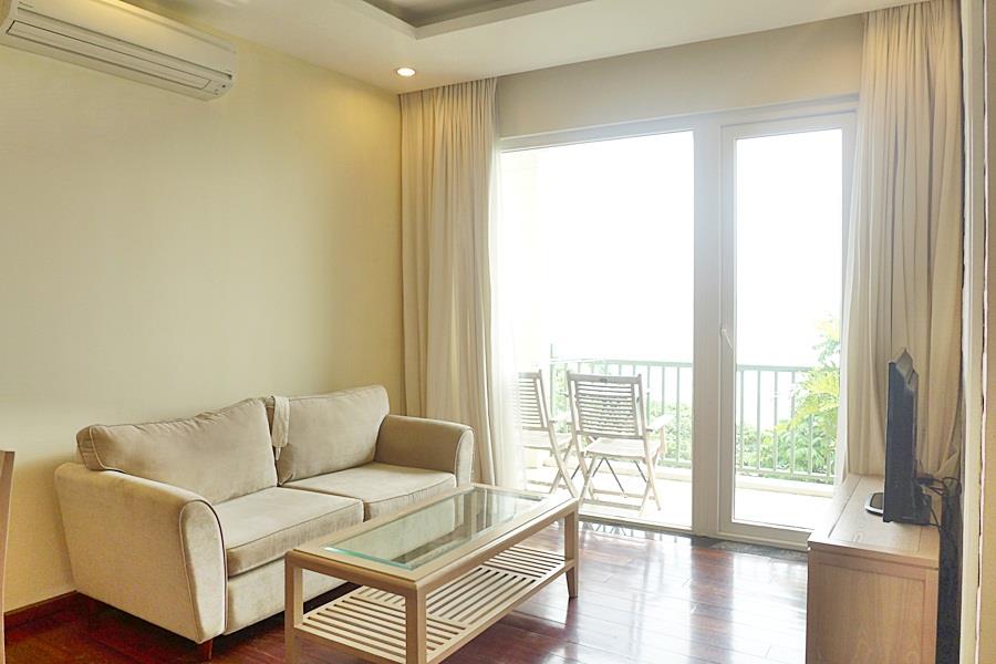 Natural light 2 bedroom apartment in Yen Phu Village, facing to the lake