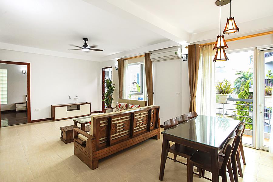 Modern and Airy 02 bedrooms apartment for rent in Tay Ho with balcony