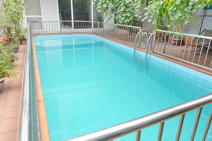 Large swimming pool villa for rent in To Ngoc Van, Tay Ho