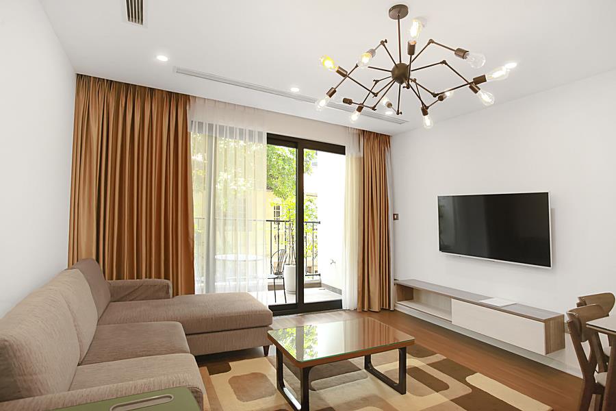 Beautifully designed 02 bedroom apartment for rent on Tay Ho Rd. Large balcony