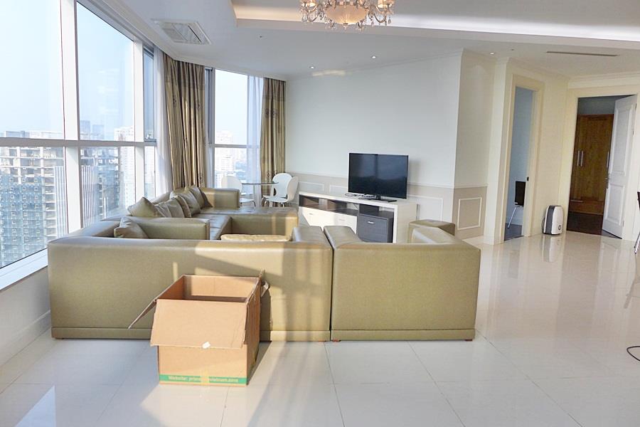 Three bedroom apartment for rent in Keangnam Hanoi, fully set up