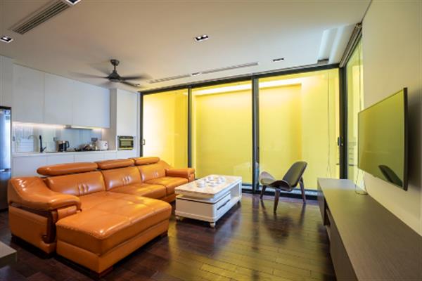 Cozy & modern 02 bedroom apartment for rent at Doi Can street, Ba Dinh, fully furnished