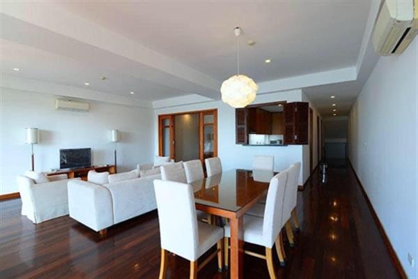 Lakeview Luxury apartment for rental with Large balcony in Xuan Dieu, Tay Ho.