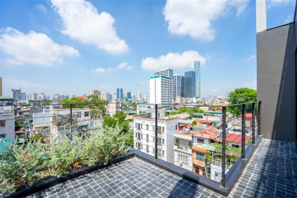Bright and airy apartment with 02 bedrooms for rent in Doi Can street Ba Dinh dist. beautiful view