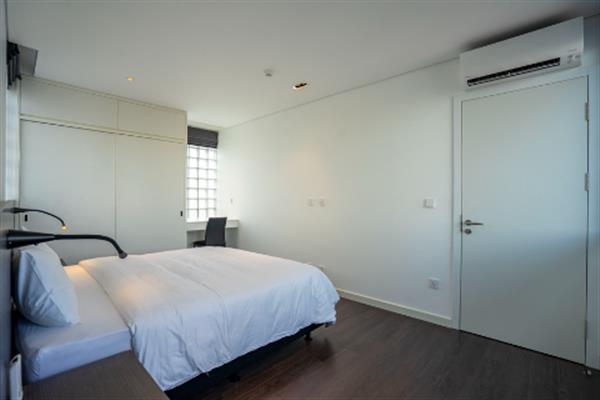 Bright and airy apartment with 02 bedrooms for rent in Doi Can street Ba Dinh dist. beautiful view