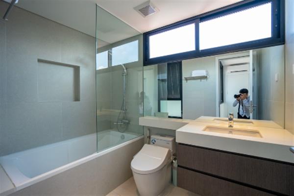 Bright and airy apartment with 02 bedrooms for rent in Doi Can street Ba Dinh dist. beautiful view