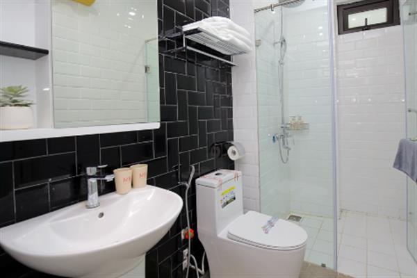 The two bedroom apartment with large balcony, fully furnished for rent in Hoang Hoa Tham