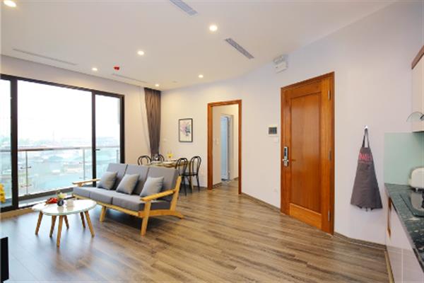 The two bedroom apartment with large balcony, fully furnished for rent in Hoang Hoa Tham