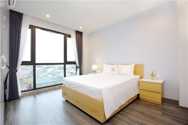 The two bedroom apartment with large balcony, fully furnished for rent in Hoang Hoa Tham