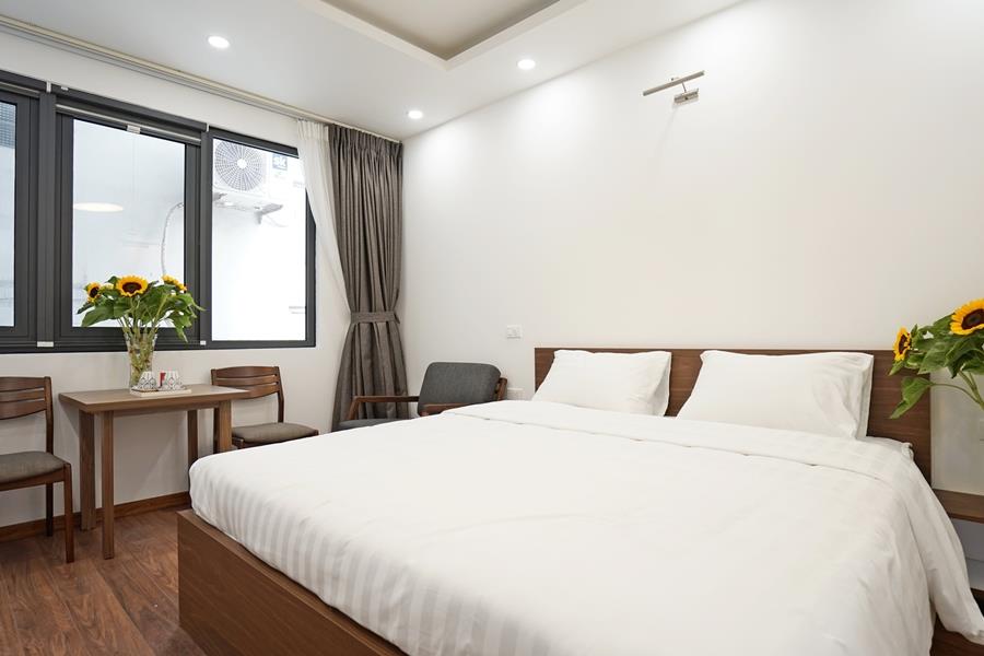 Lovely studio apartment for rent in Lieu Giai Ba Dinh dist