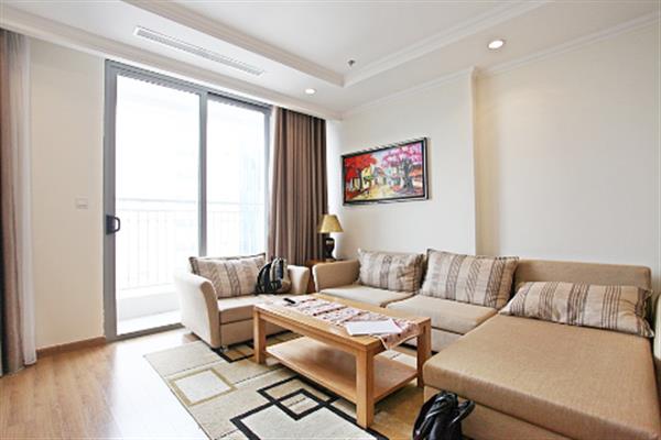 Spacious 3 bedroom apartment for rent in Vinhomes Nguyen Chi Thanh, balcony & nice view