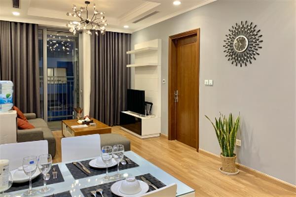 Vinhomes Times City: City view high floor 02 bedrooms apartment, balcony