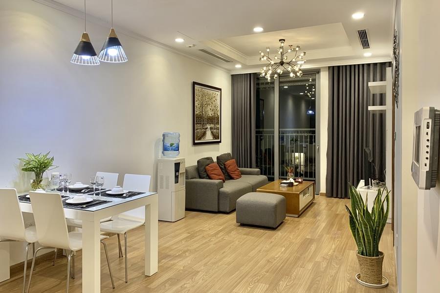 Vinhomes Times City: City view high floor 02 bedrooms apartment, balcony