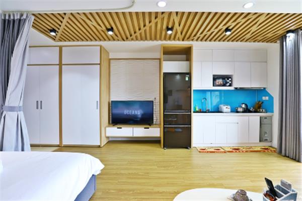 Bright and stylish decorated Studio at D'capitale for rent, City view
