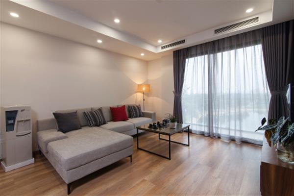 Modern & beautiful lakeview 02 bedroom apartment for rent in Ba Mau Lake.